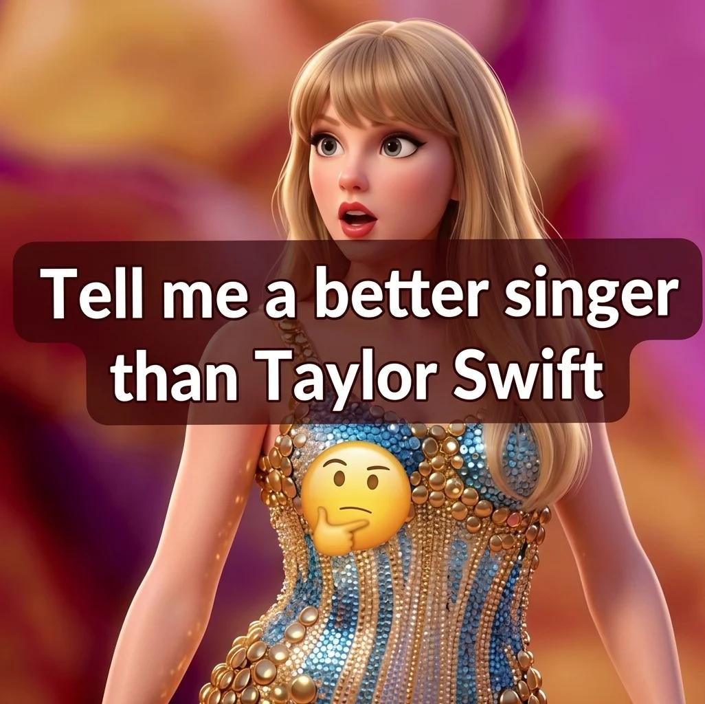 Tell Me a Better Singer Than Taylor Swift (3D Toon)