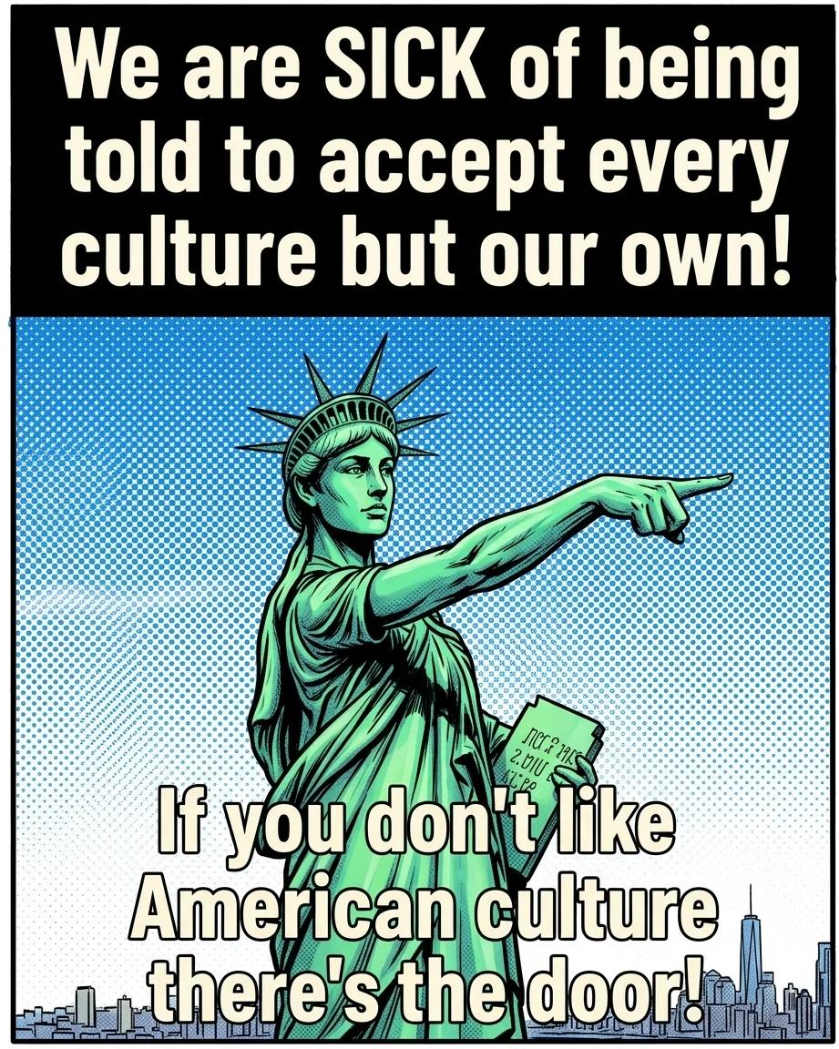 Told to Accept Every Culture but Our Own (Comic Book)