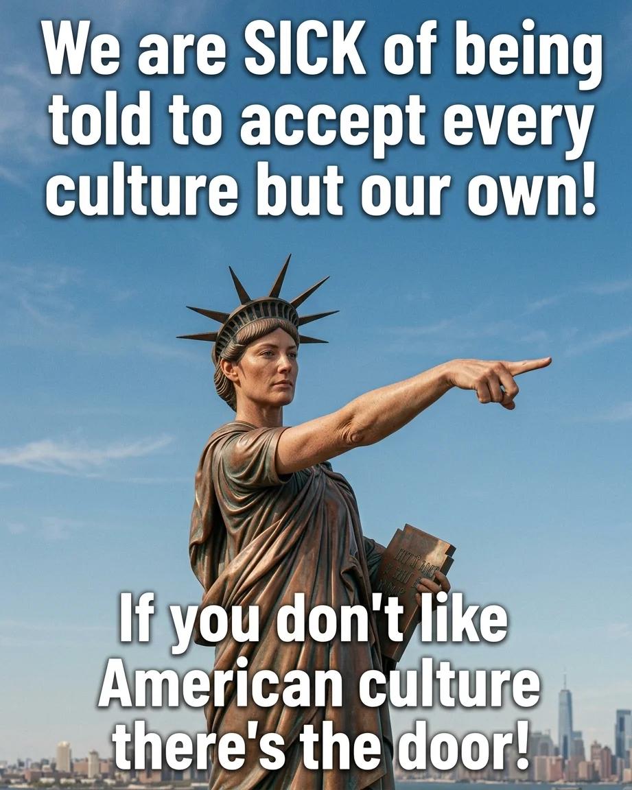 Told to Accept Every Culture but Our Own (Photoreal)