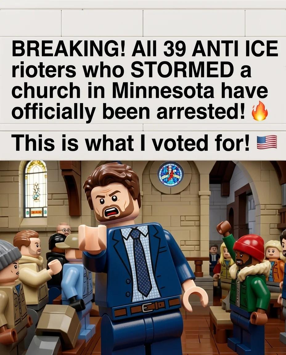All 39 Anti-ICE Church Rioters Arrested (Brick Build)