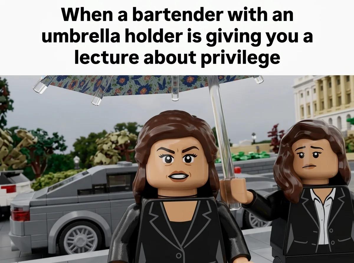 When a Bartender Lectures You About Privilege (Brick Build)