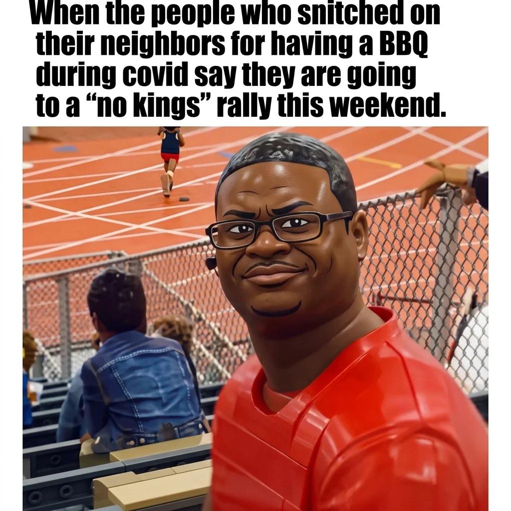 The BBQ Snitches Are Going to a No Kings Rally (Brick Build)