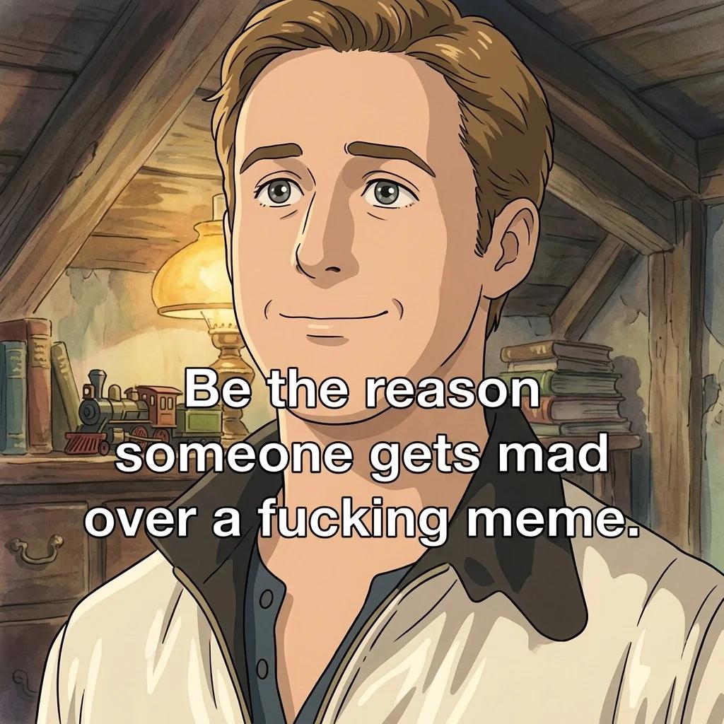 Be the Reason Someone Gets Mad Over a Meme (Watercolor)