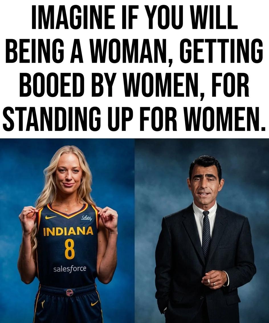 Booed by Women for Standing Up for Women (Photoreal)
