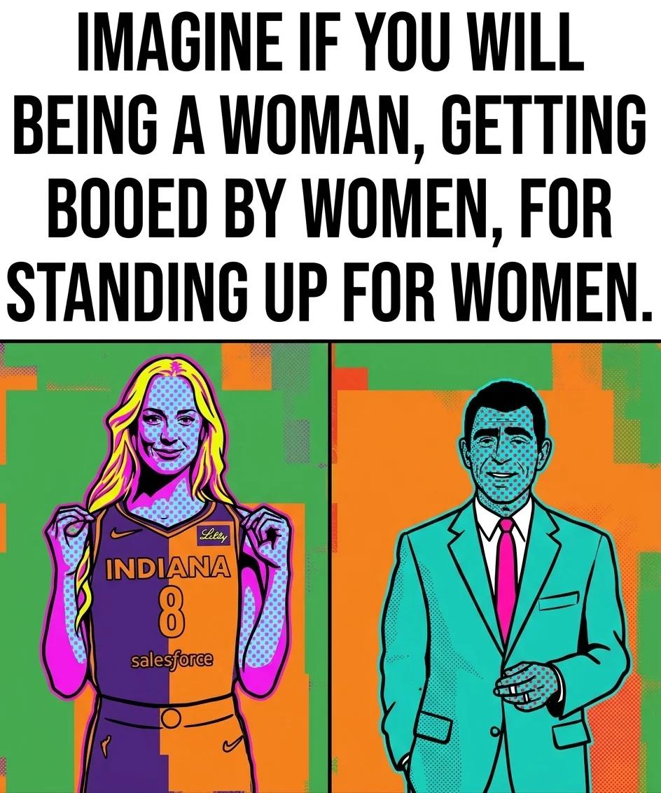 Booed by Women for Standing Up for Women (Pop Art)