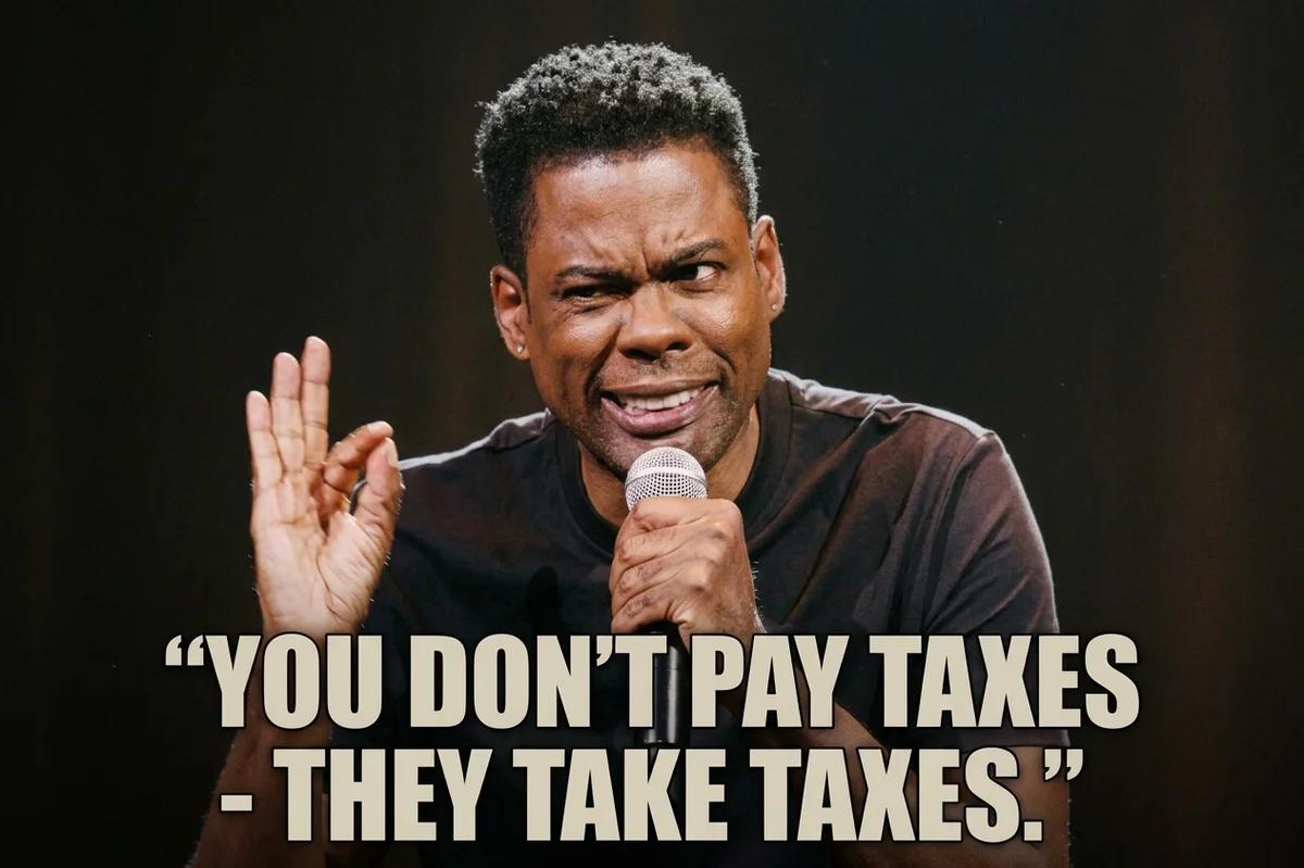 Chris Rock: You Don't Pay Taxes, They Take Taxes (Photoreal)