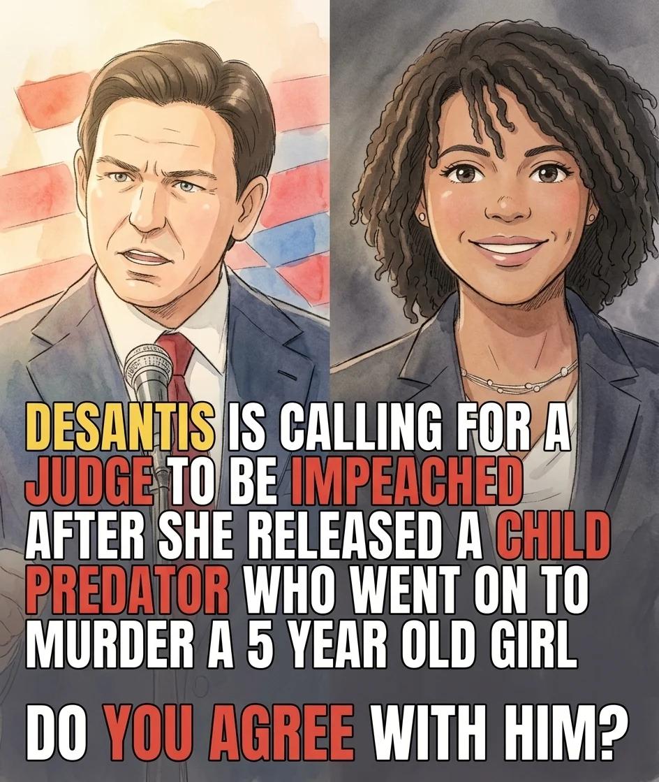 DeSantis Calls for the Judge to Be Impeached (Watercolor)