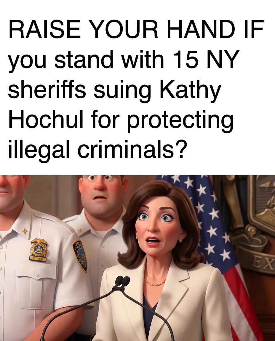 15 NY Sheriffs Are Suing Kathy Hochul (3D Toon)