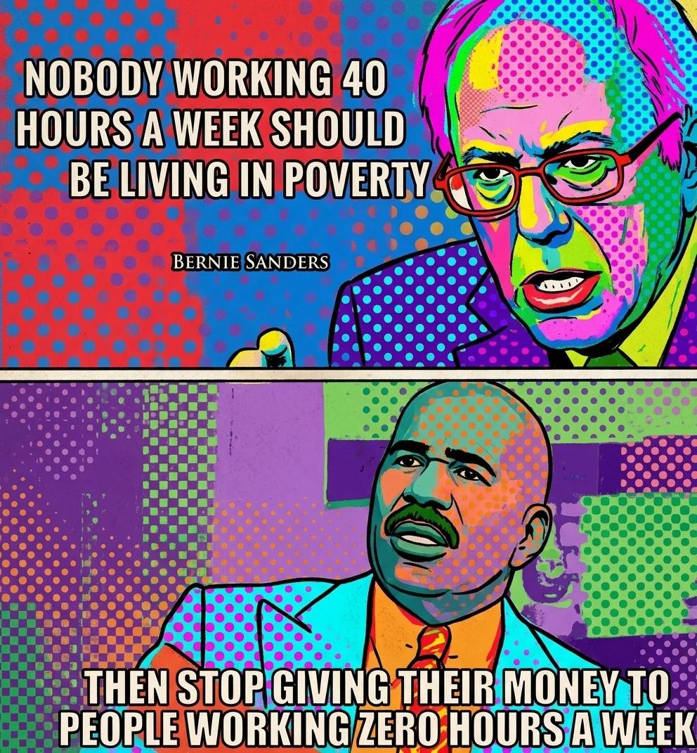 Stop Giving Their Money to People Working Zero Hours (Pop Art)