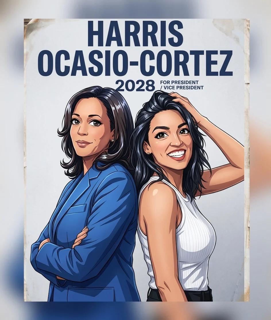 Harris / Ocasio-Cortez 2028 (Anime)