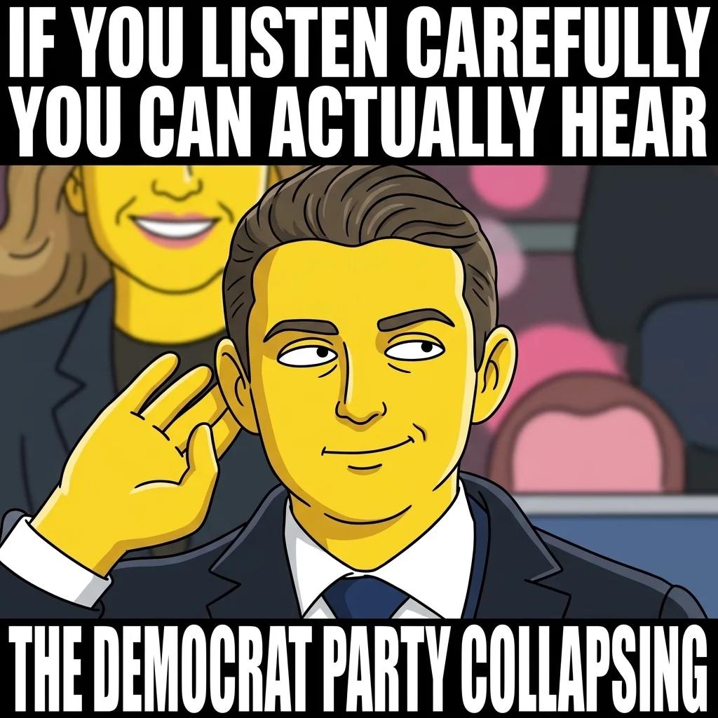 Listen Carefully and You Can Hear the Democrat Party Collapsing (AI Remix)
