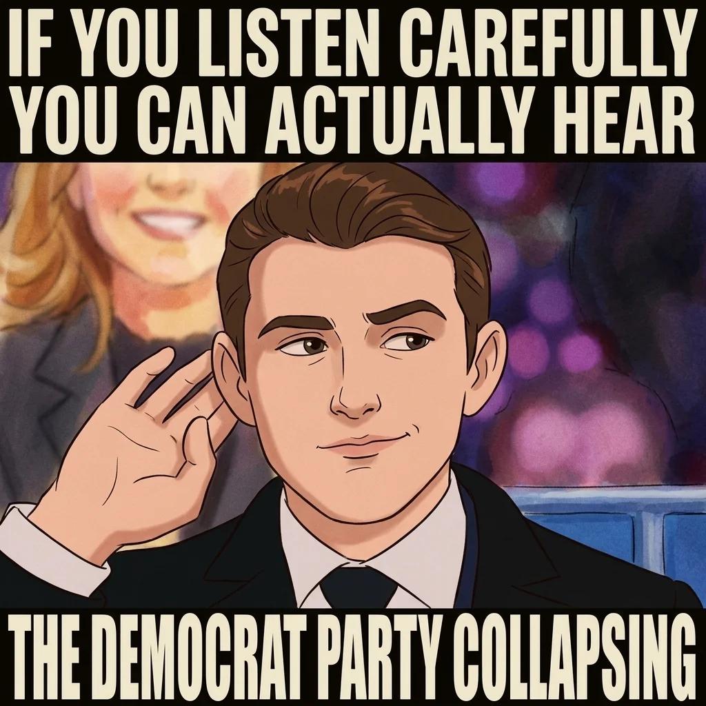 Listen Carefully and You Can Hear the Democrat Party Collapsing (Classic Toon)