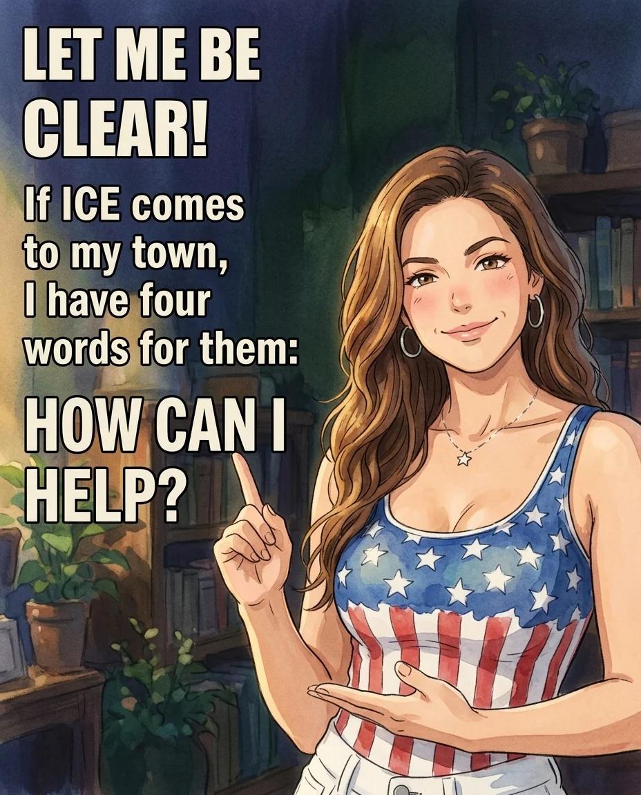 If ICE Comes to My Town: How Can I Help? (Watercolor)