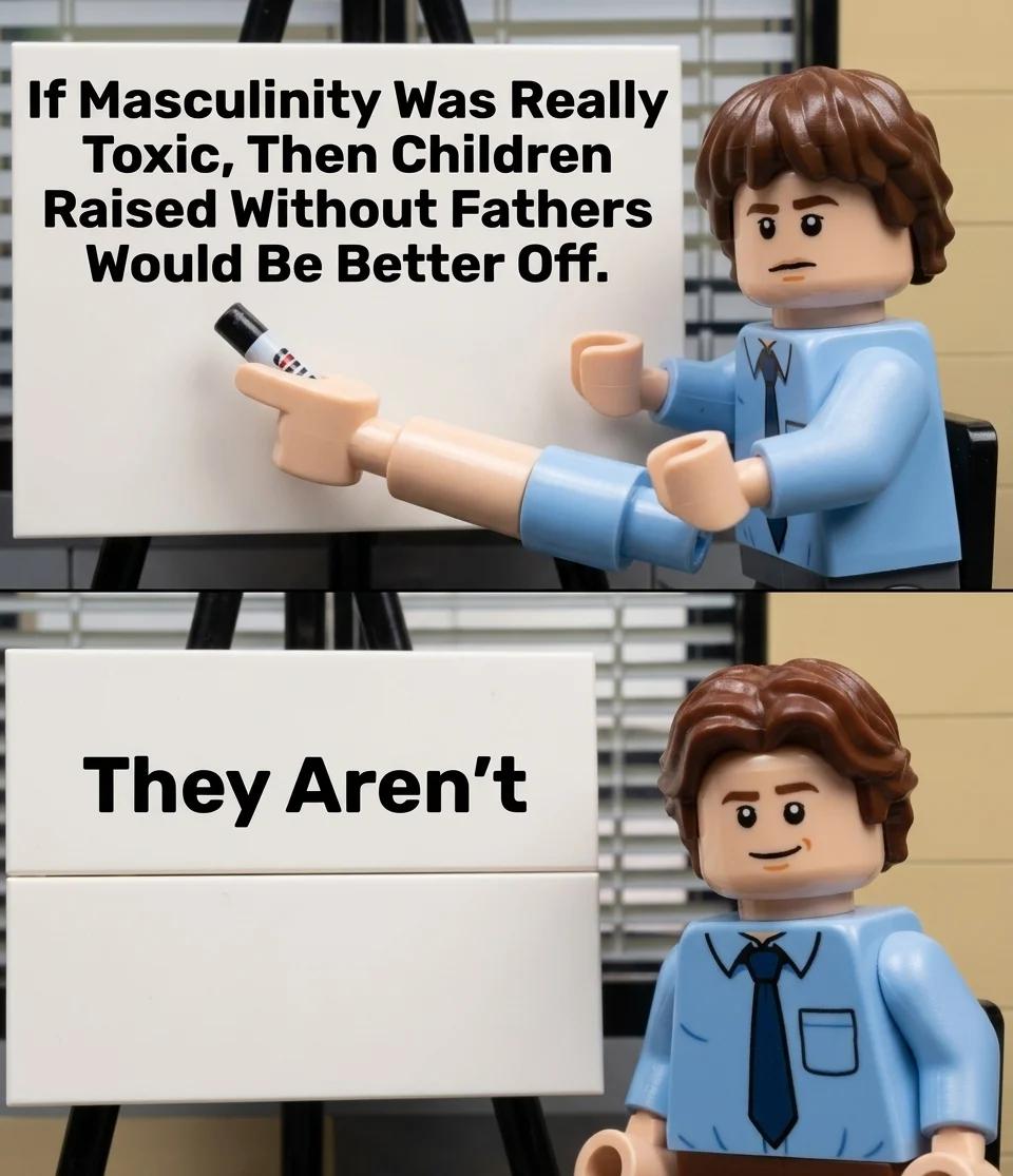 If Masculinity Were Really Toxic, Fatherless Kids Would Be Better Off (Brick Build)