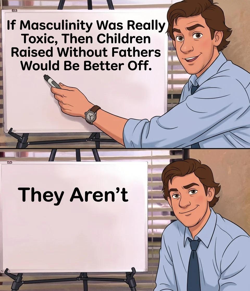 If Masculinity Were Really Toxic, Fatherless Kids Would Be Better Off (Classic Toon)