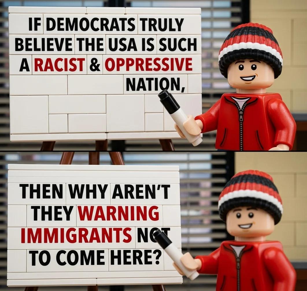 If the USA Is So Oppressive, Why Not Warn Immigrants Away? (Brick Build)