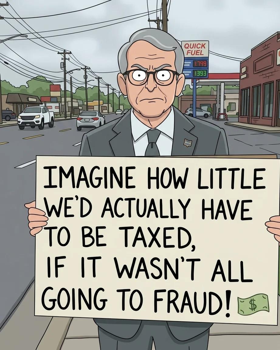 Imagine How Little We'd Be Taxed If It Weren't All Going to Fraud (AI Remix)