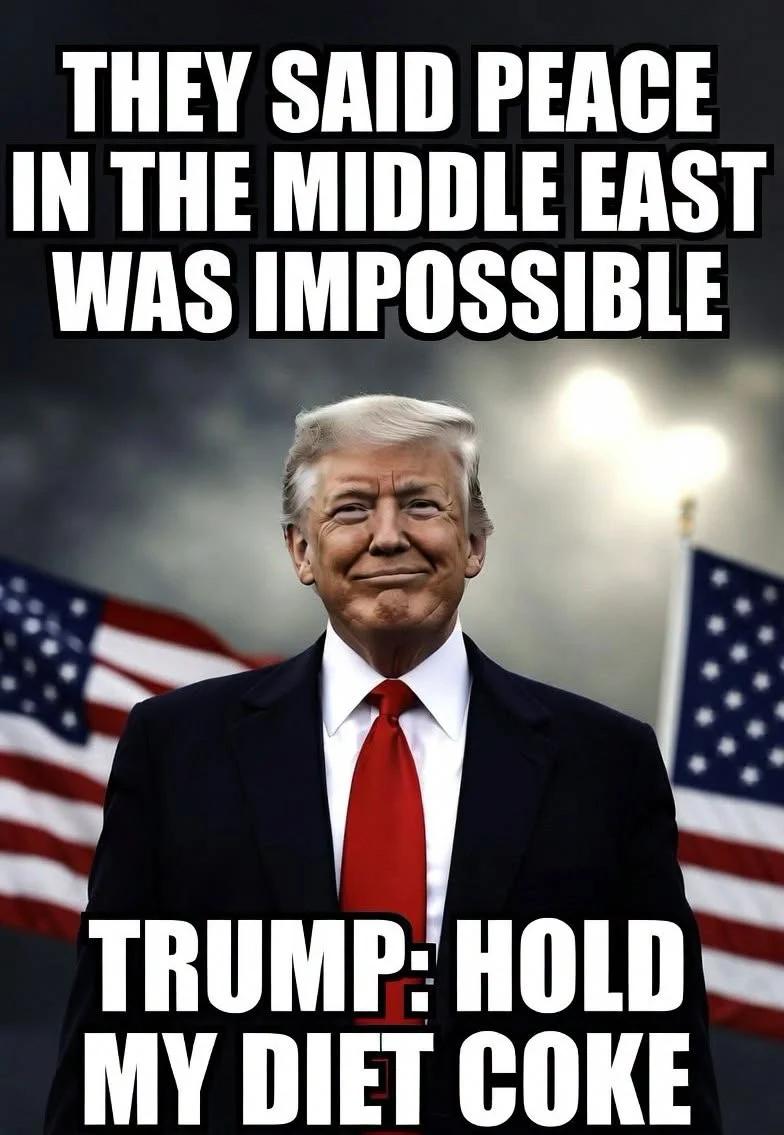 Peace in the Middle East: Hold My Diet Coke