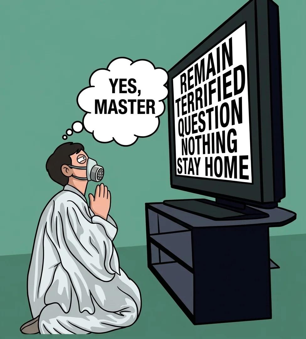 Remain Terrified, Question Nothing, Stay Home (Sitcom Toon)