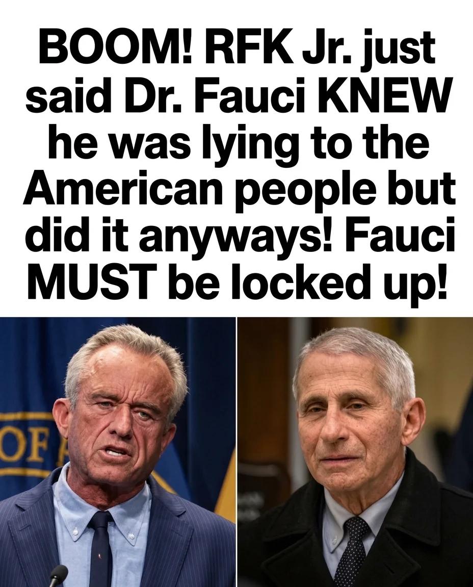 RFK Jr. Says Fauci Knew He Was Lying (Photoreal)