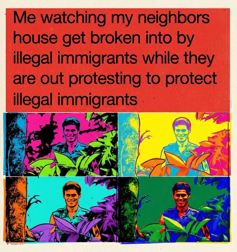 Robbed While Out Protesting to Protect the Robbers (Pop Art)