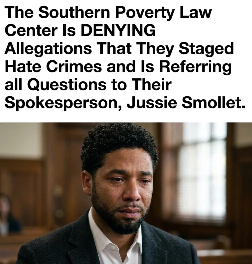 SPLC Refers All Hate Crime Questions to Jussie Smollett (Photoreal)