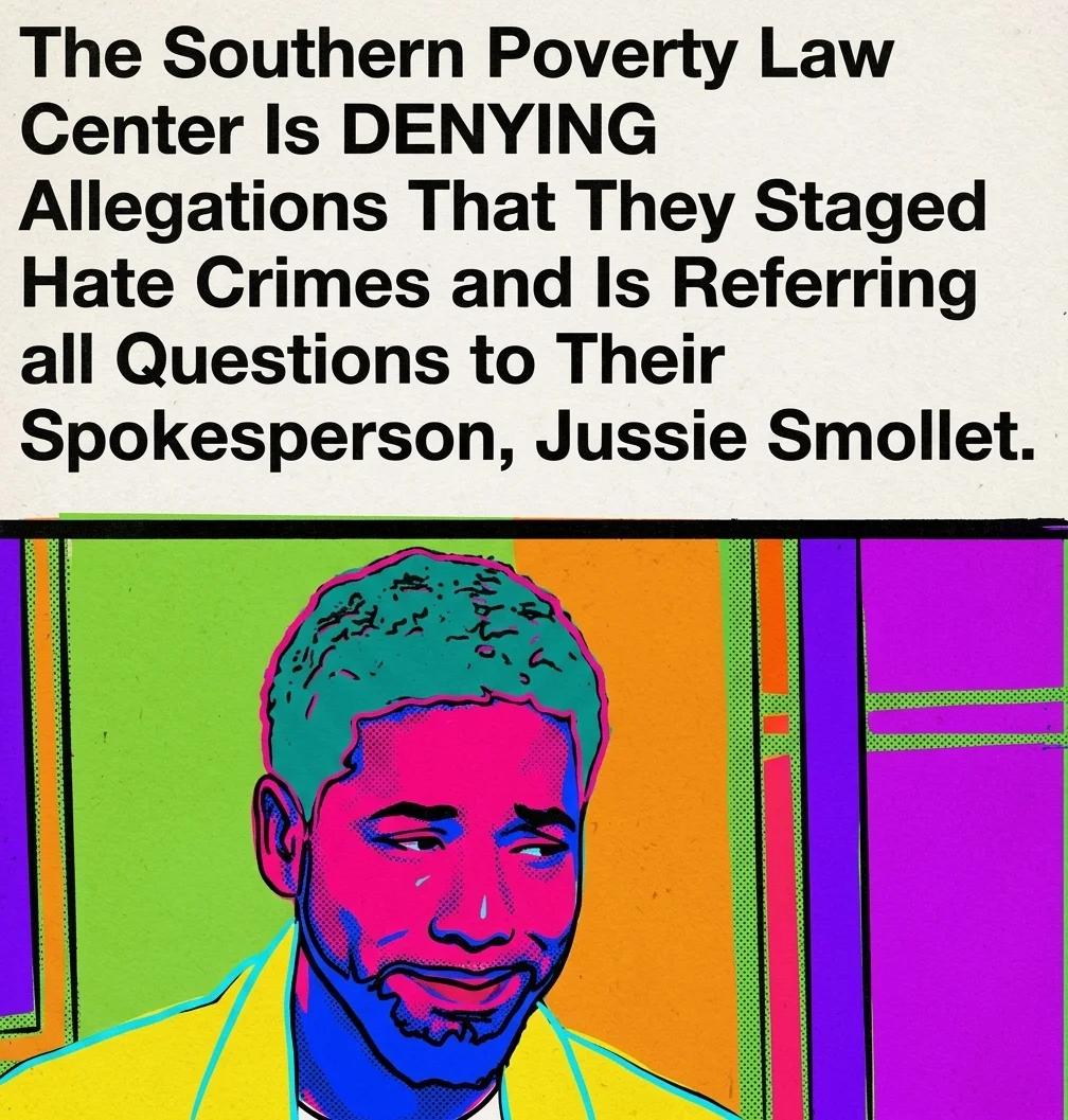SPLC Refers All Hate Crime Questions to Jussie Smollett (Pop Art)