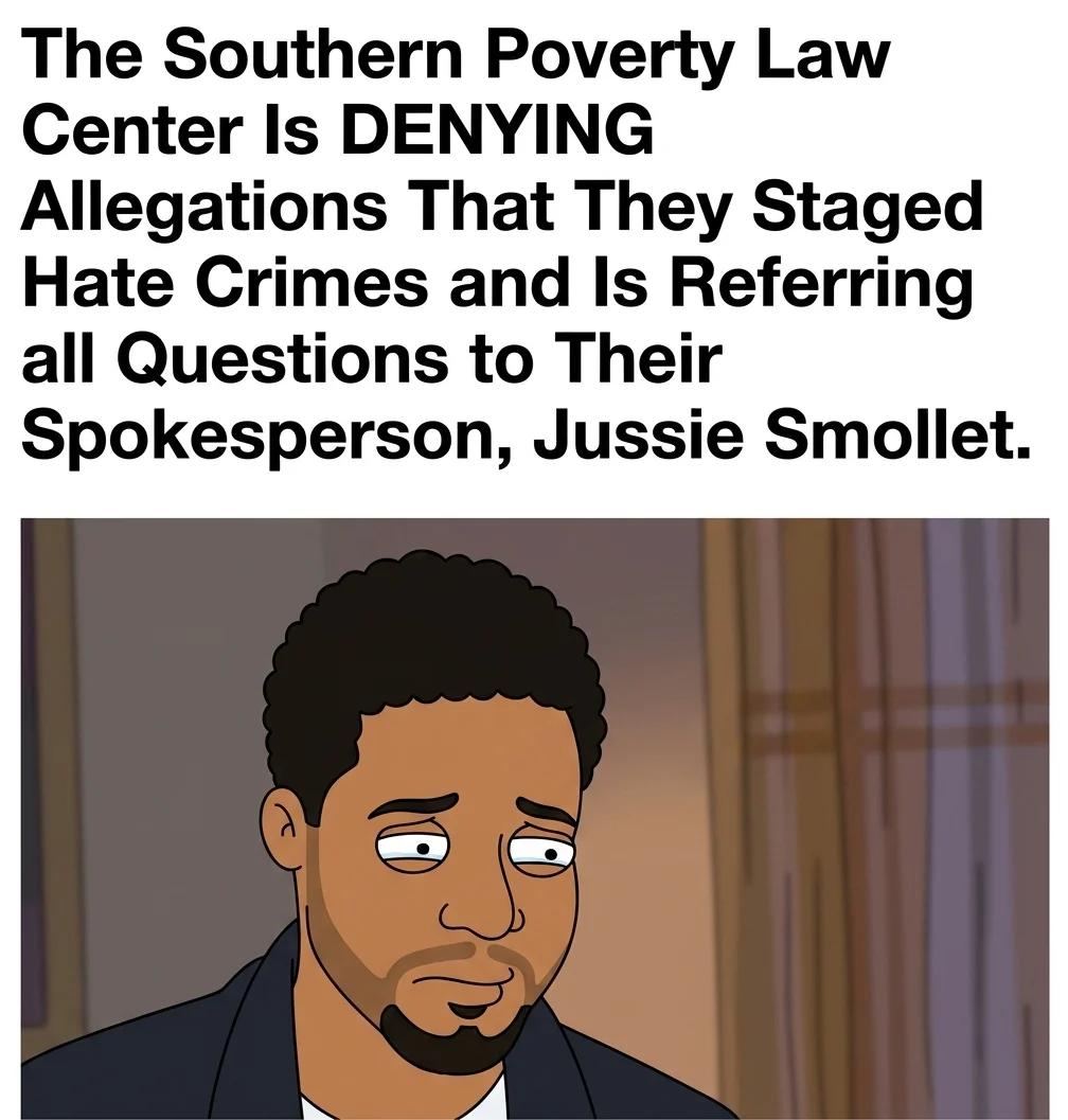 SPLC Refers All Hate Crime Questions to Jussie Smollett (Sitcom Toon)