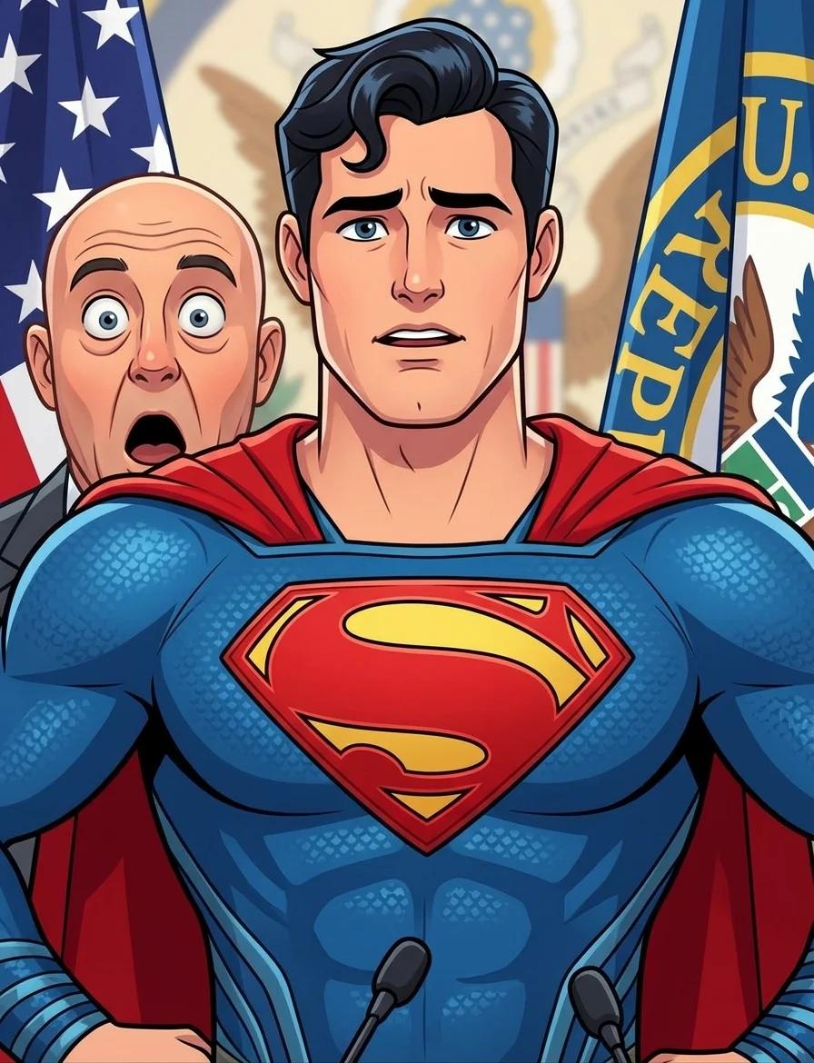 Superman Takes the Podium