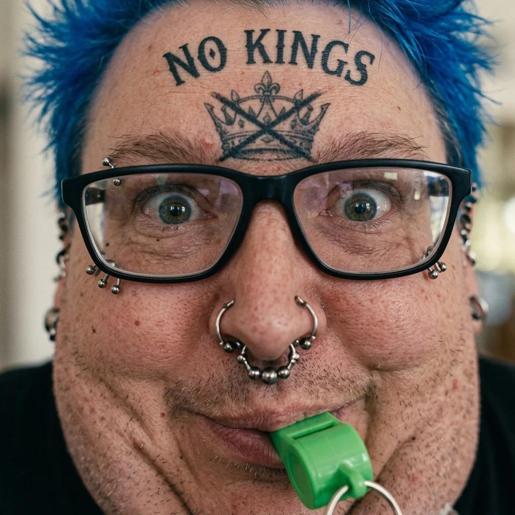 The Face of the No Kings Movement (Photoreal)