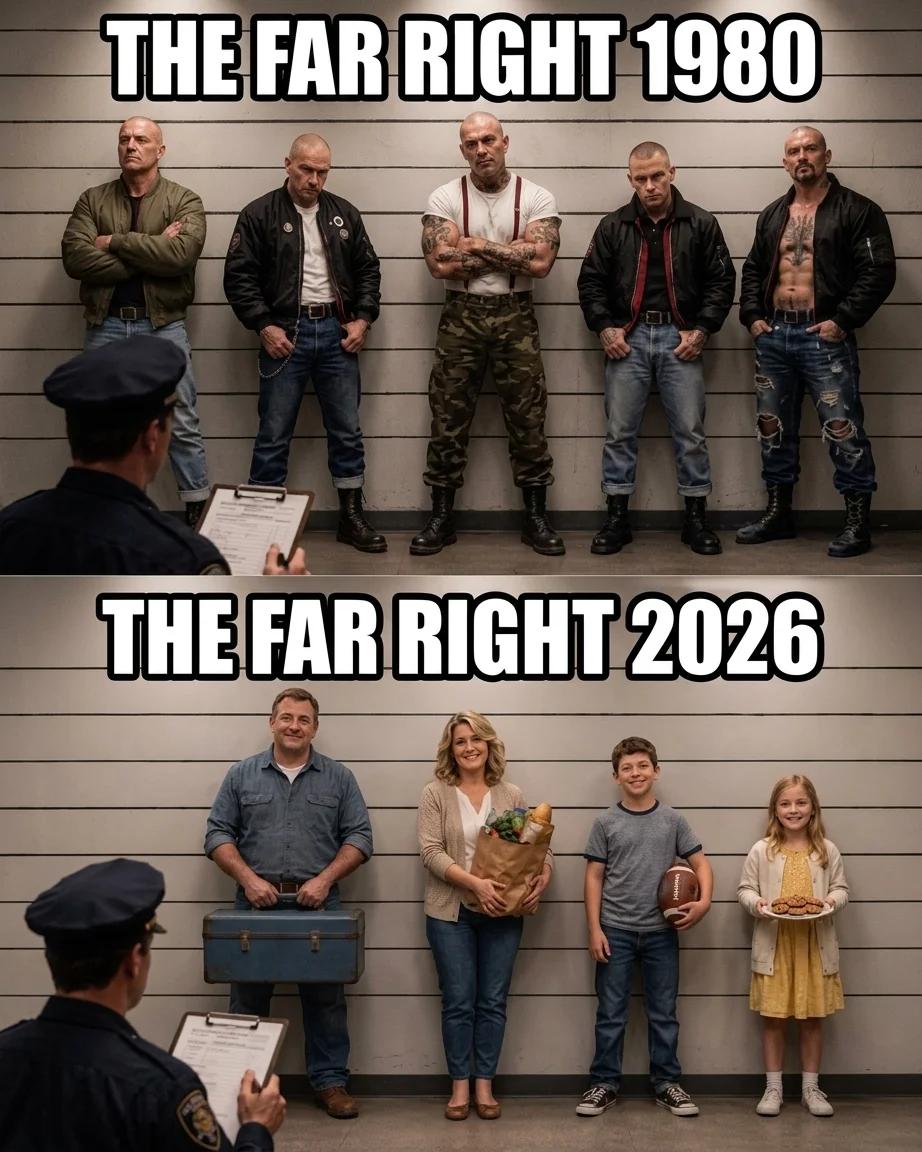 The Far Right: 1980 vs 2026 (Photoreal)