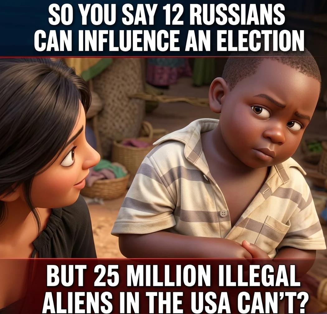 12 Russians Can Swing an Election but 25 Million Can't? (3D Toon)