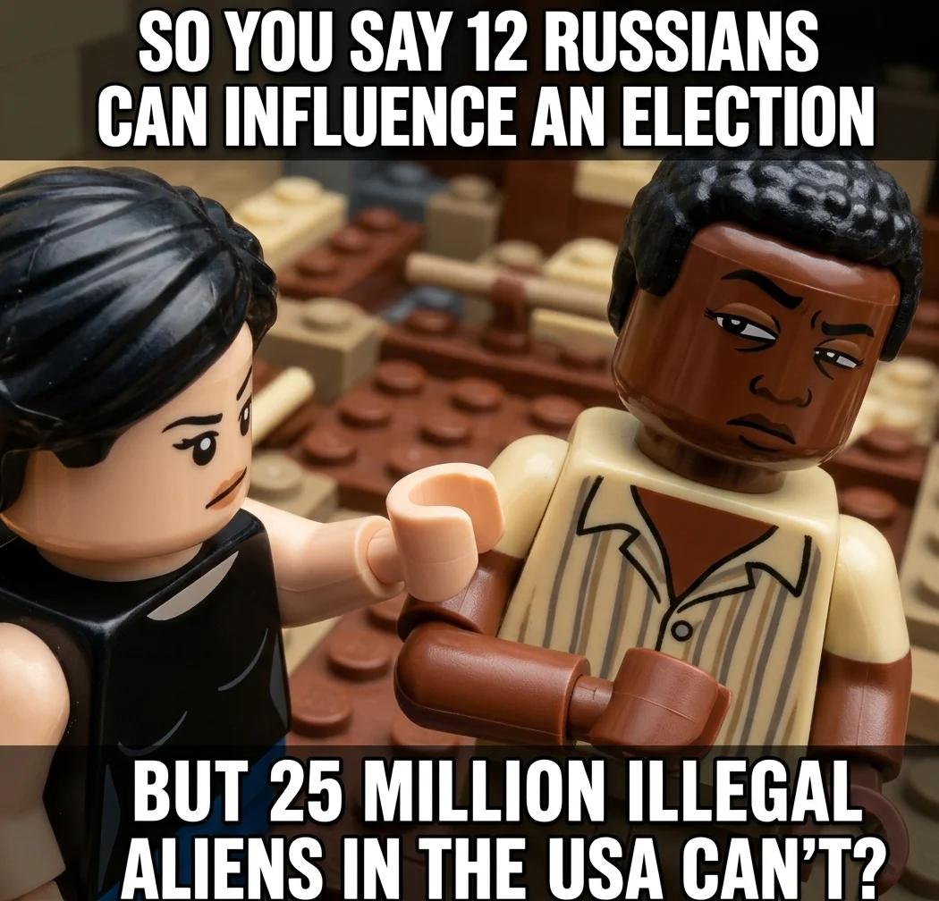 12 Russians Can Swing an Election but 25 Million Can't? (Brick Build)