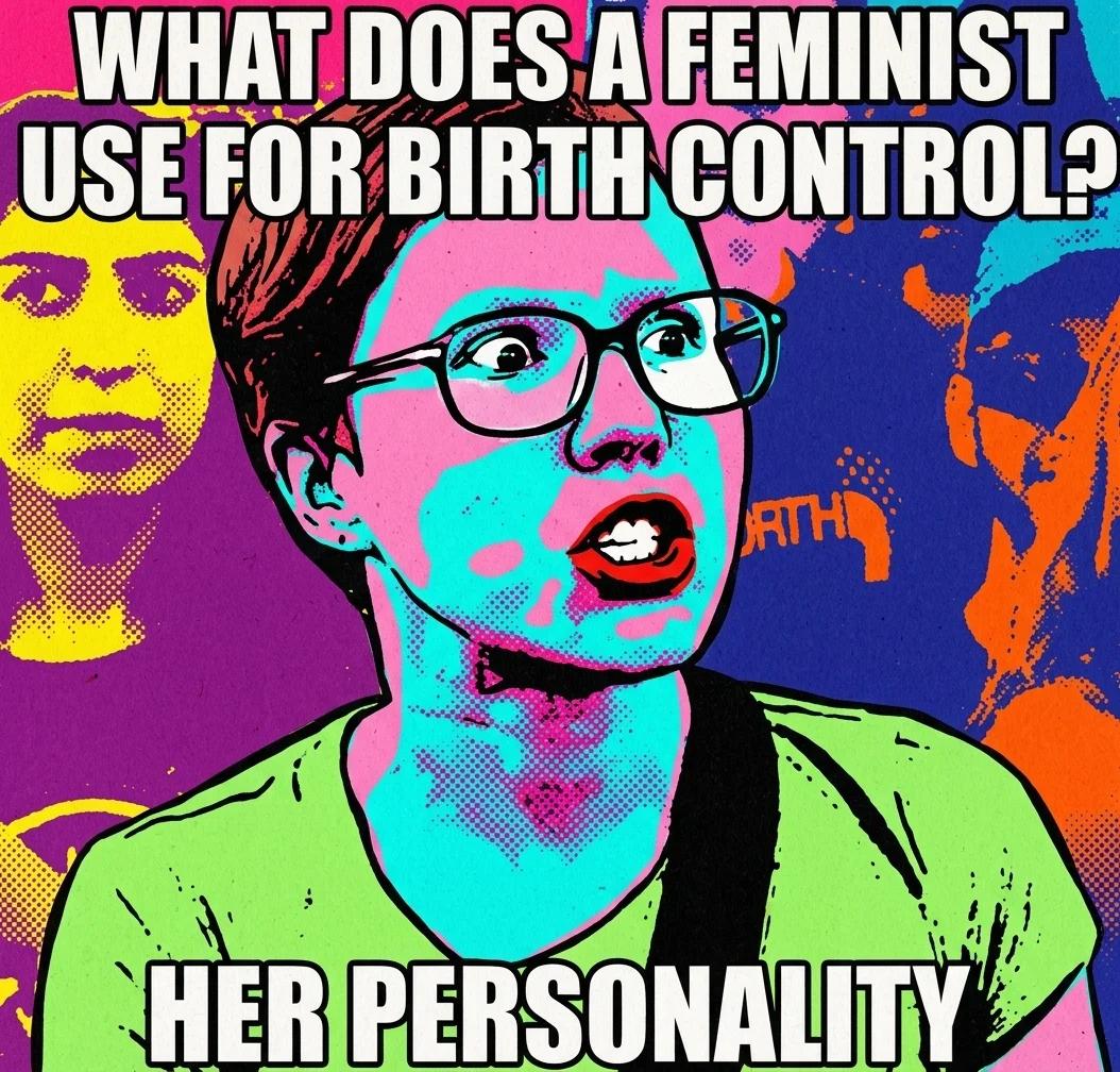 What Does a Feminist Use for Birth Control? (Pop Art)