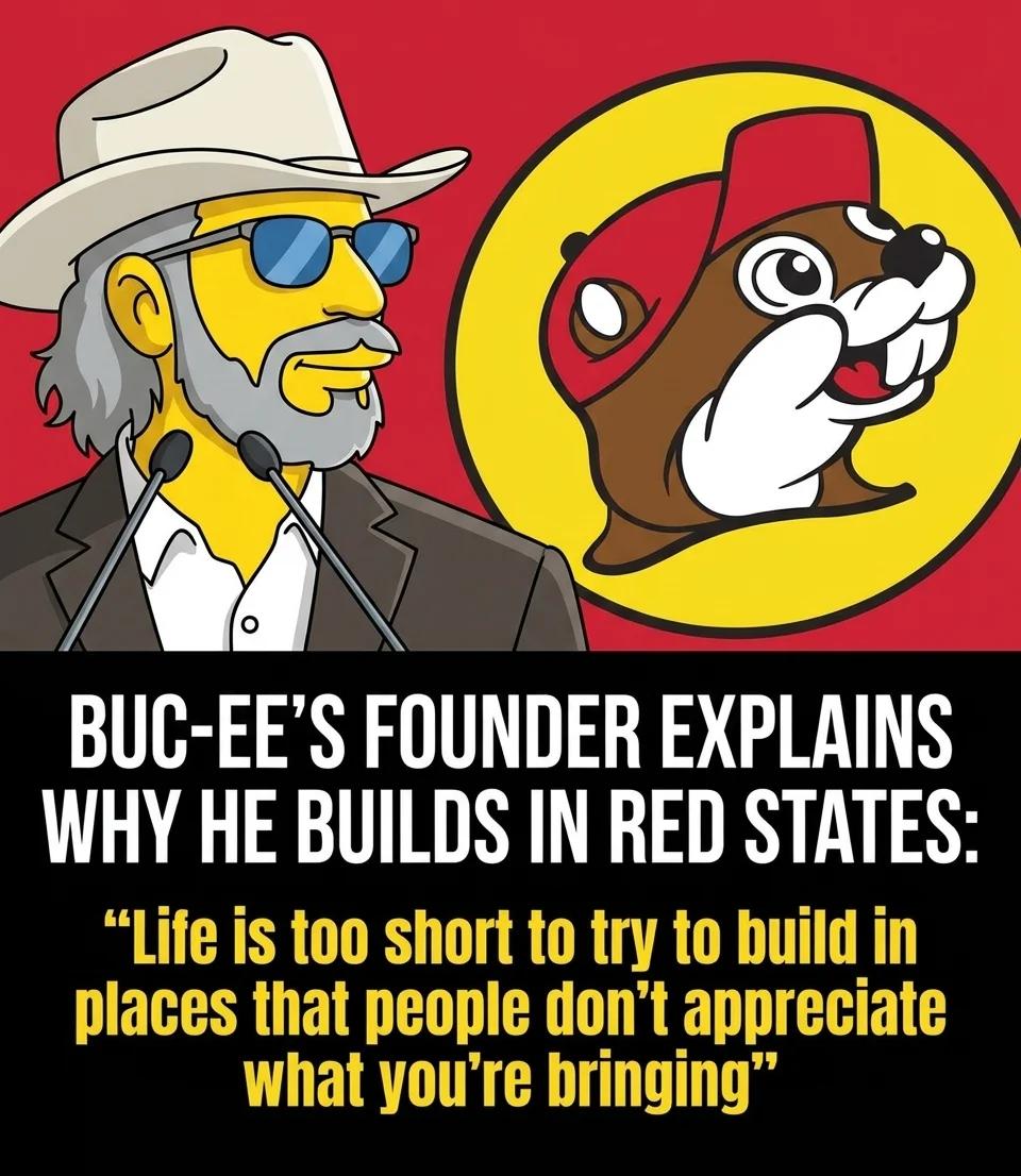 Why the Buc-ee's Founder Builds in Red States (Yellow Toon)