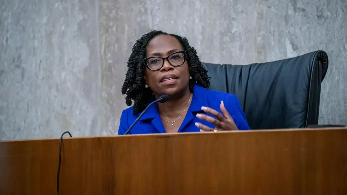 Justice Ketanji Brown Jackson filed a solo dissent — without her two liberal colleagues.
