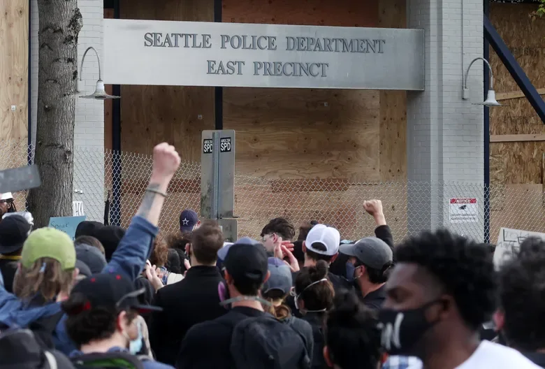 Seattle Police Department's East Precinct. Officers used Real Time Crime Center footage to identify the suspect.