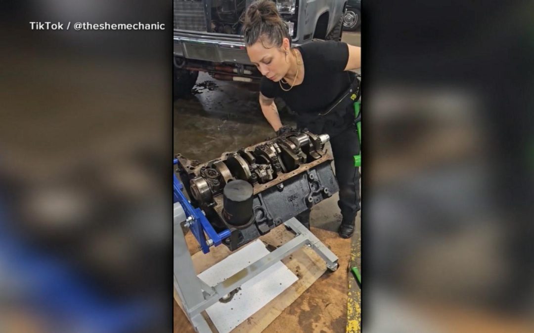 WATCH:  How social media helped fuel a female mechanic’s business