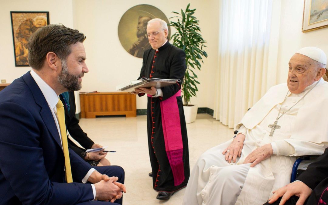 Pope Francis exchanges Easter greetings with JD Vance at Vatican