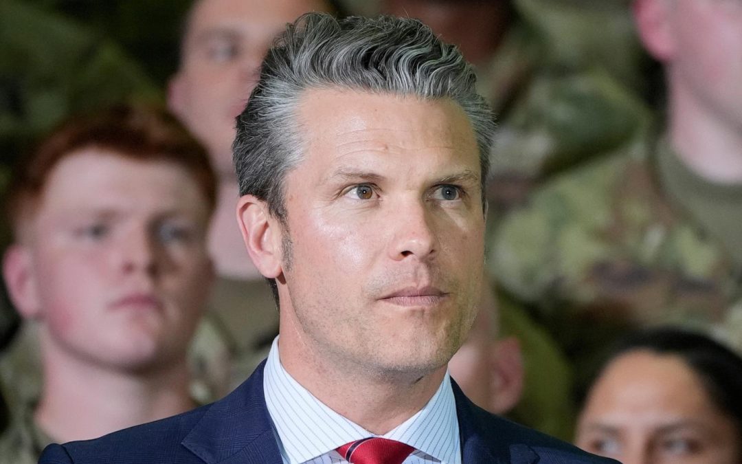 Embattled Hegseth gets public show of support from Trump during his 100-days trip