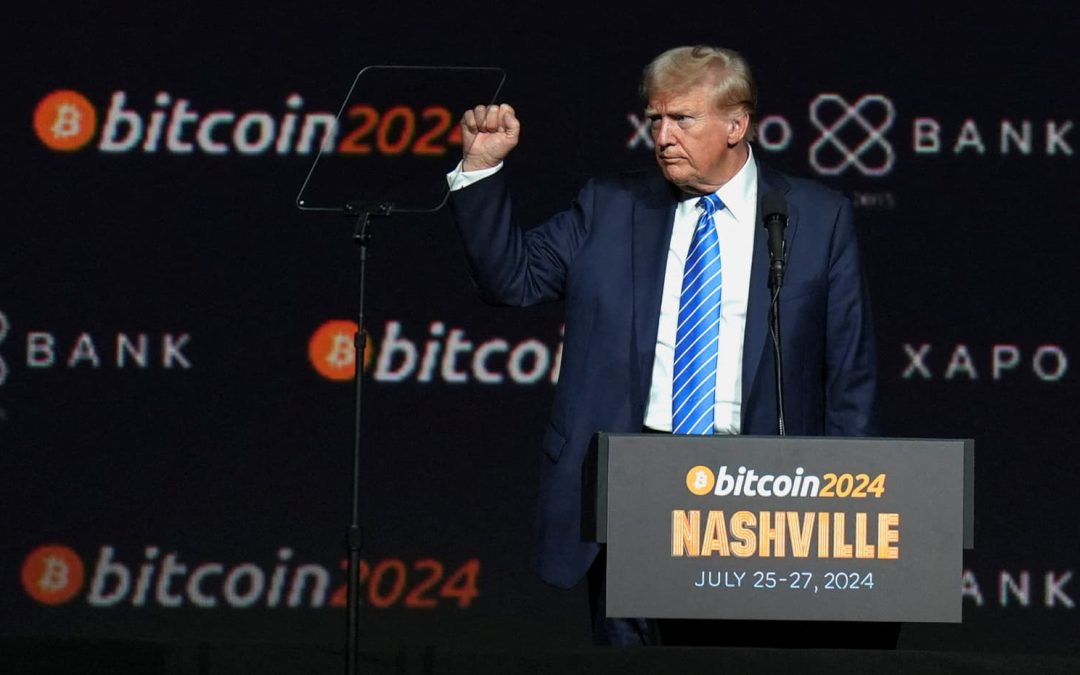 DJT shares fall 10% as Trump Media says it’s raising $2.5 billion to buy bitcoin