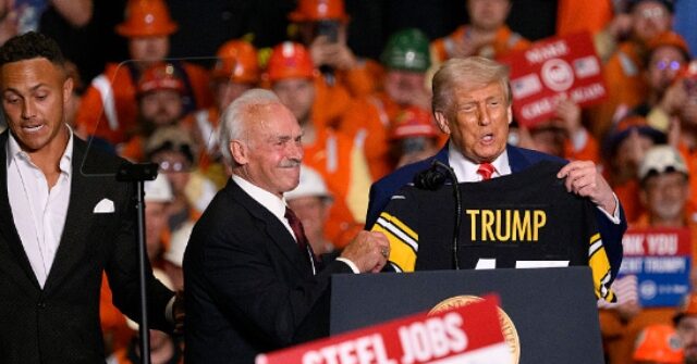 Steelers Legends Make Trump an ‘Honorary Steeler’ with Custom Jersey