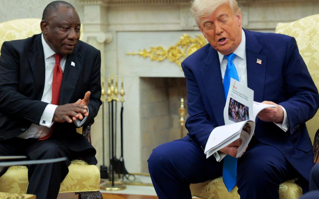 Trump showed old videos, took crosses out of context in South Africa genocide claims