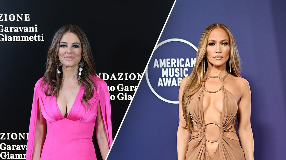 Elizabeth Hurley’s debut with Billy Ray Cyrus, Jennifer Lopez’s daring dress mark week of red carpet moments