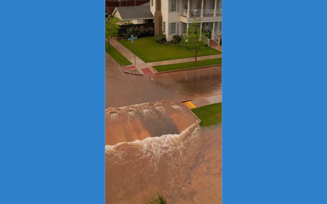 WATCH: Streets in Lubbock, Texas, flood after storms