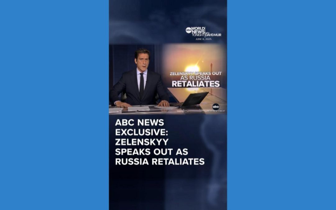 WATCH: Zelenskyy speaks out in ABC News exclusive as Russia retaliates