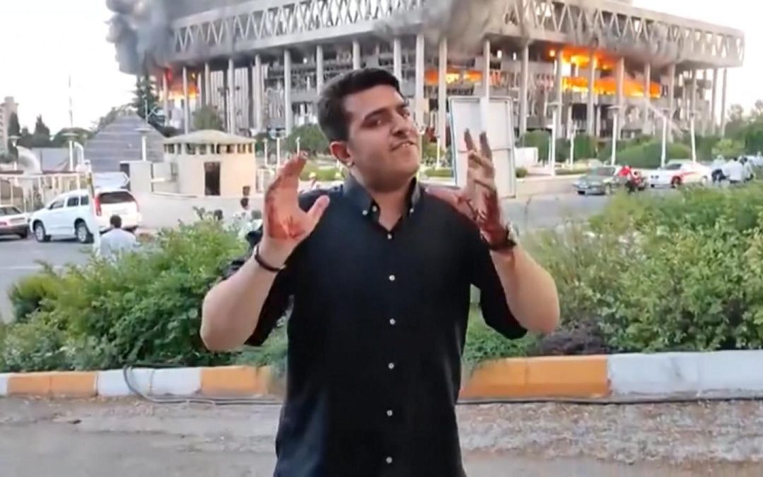 WATCH: Live broadcast captures moment Israel attacks Iranian state TV