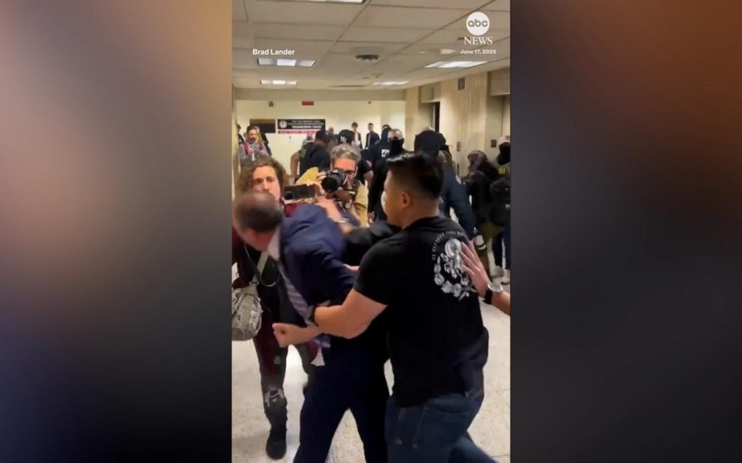 WATCH: Video shows New York City mayoral candidate Brad Lander arrested at immigration court