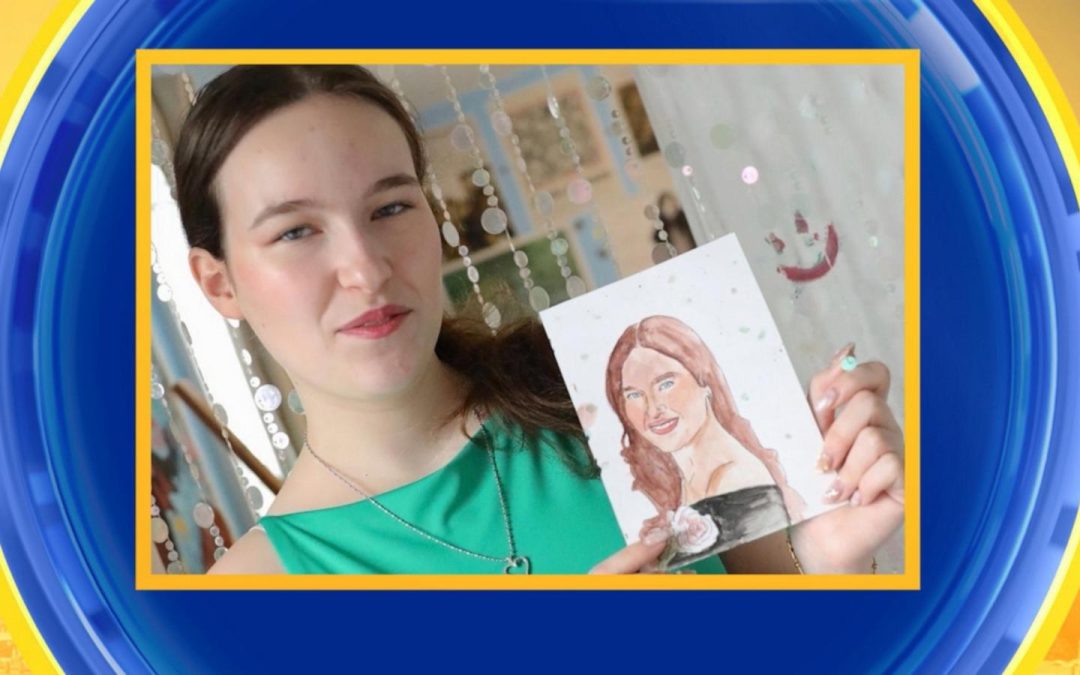 WATCH:  Graduating high school senior draws portraits of classmates