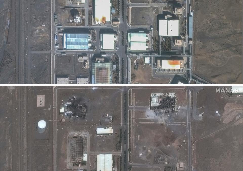 Satellite photos reveal damage to Iranian missile bases and nuclear facilities after Israeli strikes